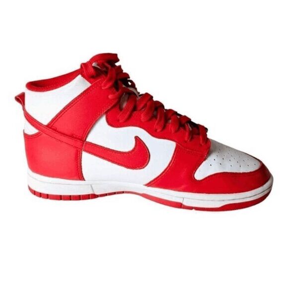 NIKE Dunk High 'Championship Red' Sneakers Size 8 - Picture 6 of 9